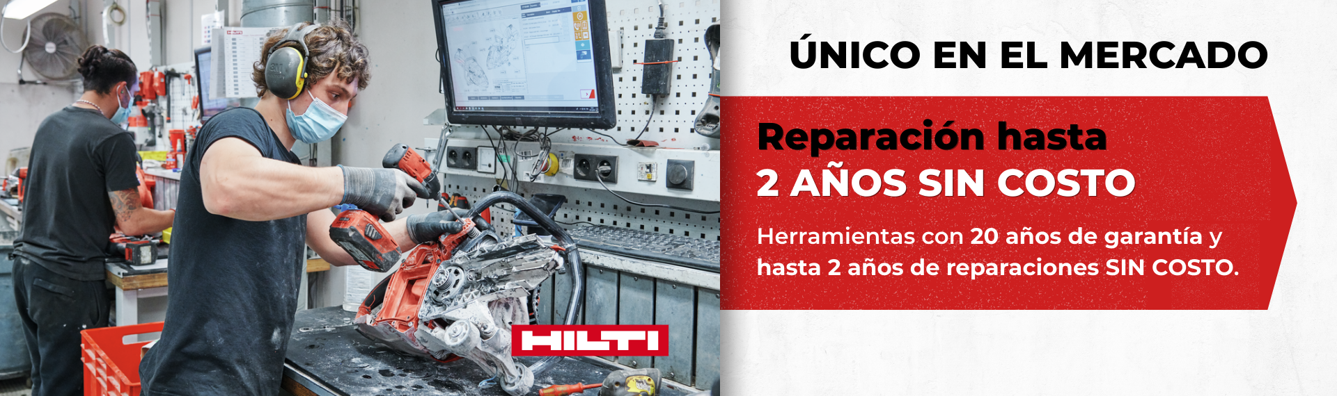 Servicio de reparaciones sin costo herramientas hilti